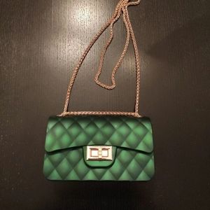 EMERALD GREEN MINI PURSE CROSSBODY BAG